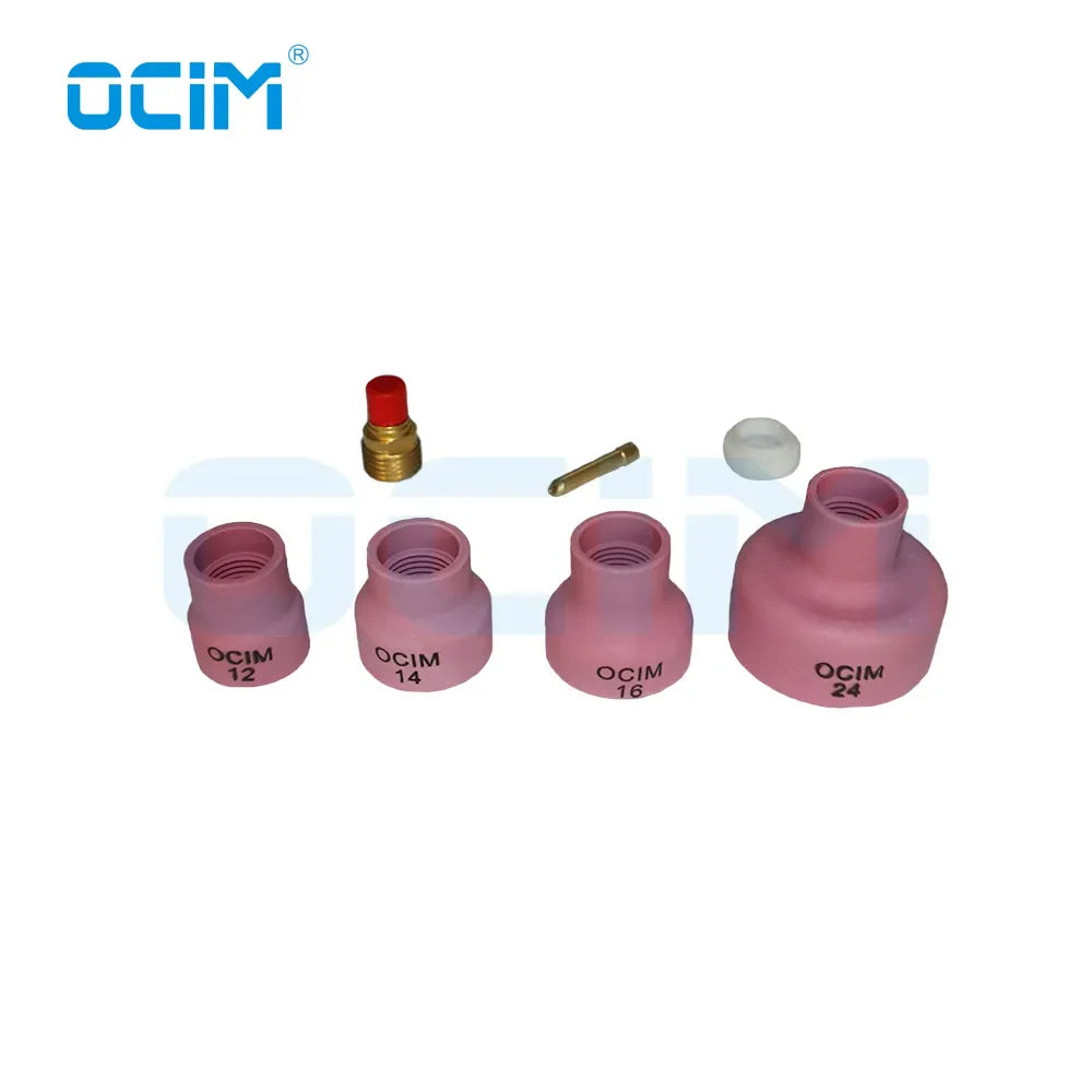 Alumina  Ceramic Nozzle  Cups +Strainer Mesh+Collet+Gas Lens For WP9/20