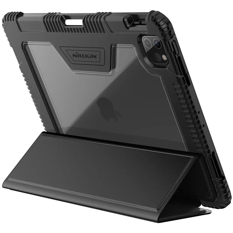 For iPad Pro 11 2020 2021 Shockproof PU Bumper Hard PC Leather Flip Cover For iPad Air 4 Air 5 Tablet Case