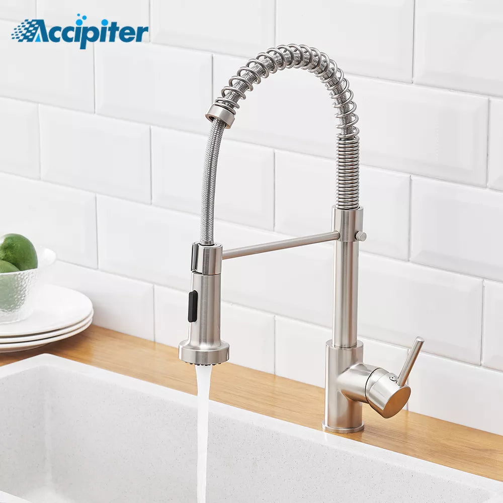 Accipiter Spring Kitchen Sink Faucets Made Of Brass Basin Mixer Faucet Tap Hot And Cold Water Taps Crane Torneira