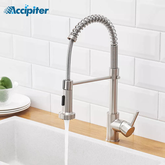 Accipiter Spring Kitchen Sink Faucets Made Of Brass Basin Mixer Faucet Tap Hot And Cold Water Taps Crane Torneira