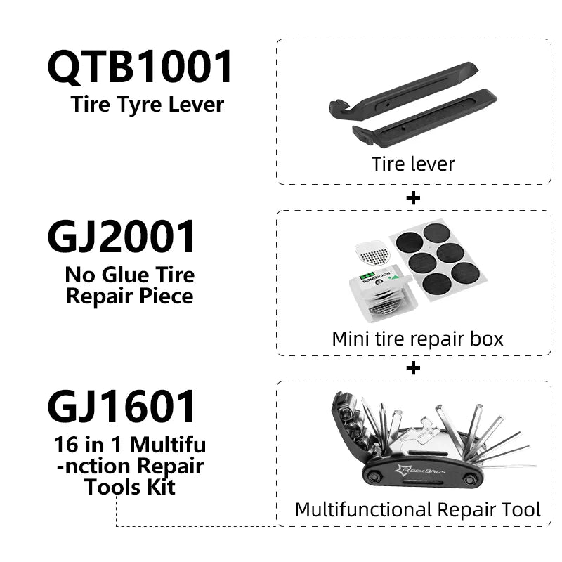 ROCKBROS 16 in 1 Multifunction Bicycle Repair Tools Kit Hex Spoke Cycling Screwdriver Tool MTB Mountain Cycling Bike Repair Tool
