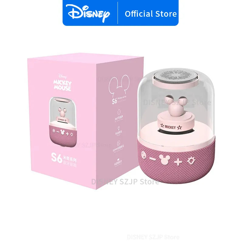Disney S6 Portable Smart Bluetooth Speaker HIFI Surround Sound Quality Loudspeaker Wireless Audio Home Outdoor Subwoofer